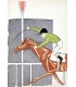 TRARIEUX (Jean). Le Peloton de têtes. Edition originale. Illustrations de Bouet. Envoi autographe de l'artiste..