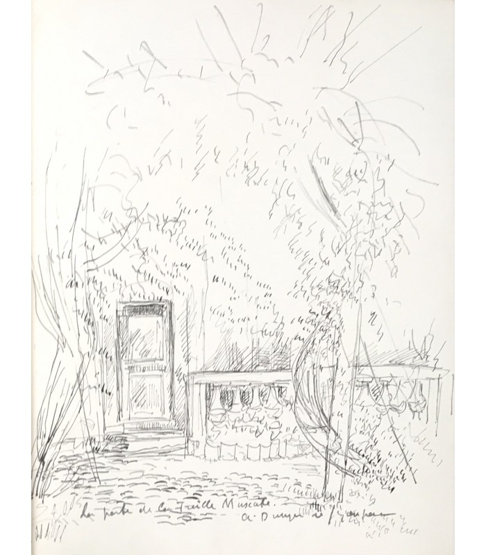 COLETTE. La Treille muscate. Edition originale. Illustrations de André Dunoyer de Segonzac. Dessin original. Reliure de Cretté.