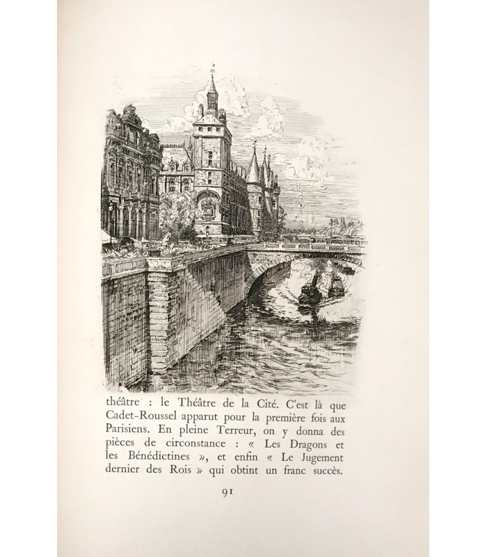 CAIN (Georges). La Seine du Point-du-Jour à Bercy. Eaux-fortes originales de Charles Jouas. Reliure de René Kieffer.