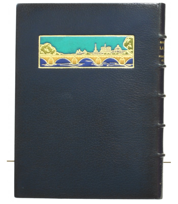 CAIN (Georges). La Seine du Point-du-Jour à Bercy. Eaux-fortes originales de Charles Jouas. Reliure de René Kieffer.