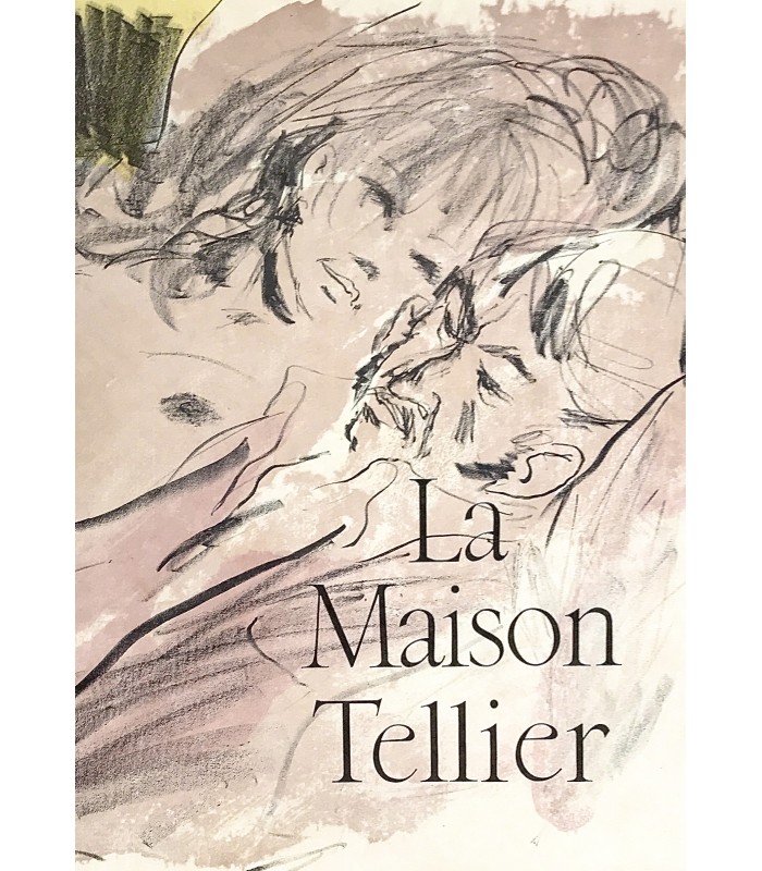 MAUPASSANT (Guy de). La Maison Tellier. Illustrations de Gaston Barret. Exemplaire enrichi d'une aquarelle. Envoi autographe.