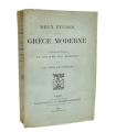 GOBINEAU (Le comte de). Deux études sur la Grèce moderne. Edition originale.