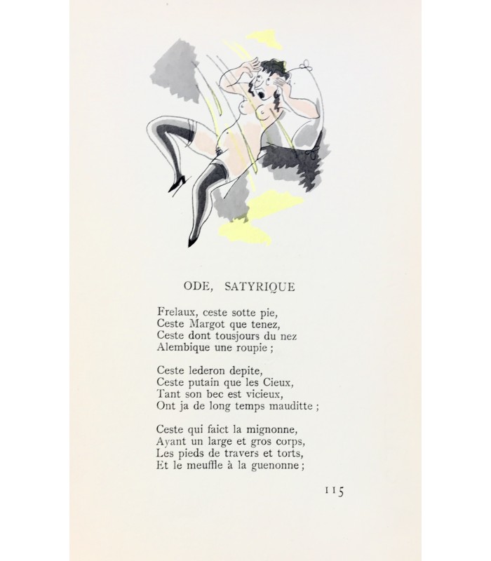 [CURIOSA] Le Cabinet satyrique, ou Recueil parfaict des vers piquans et paillards de ce temps. Illustration anonyme.