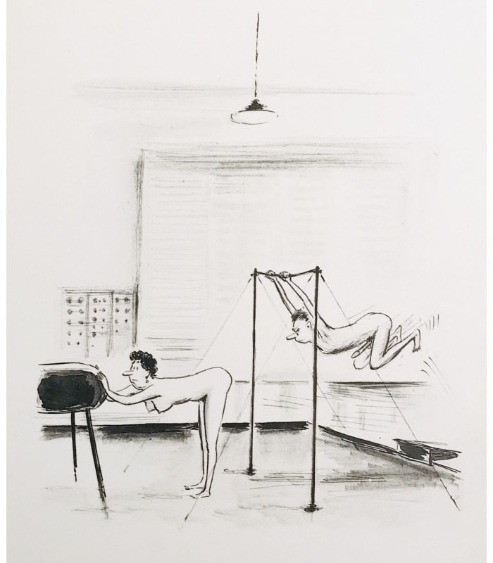 [CURIOSA] TESTU (Roger). Dessins. Des que. Des Q. Illustrations de Roger Testu.