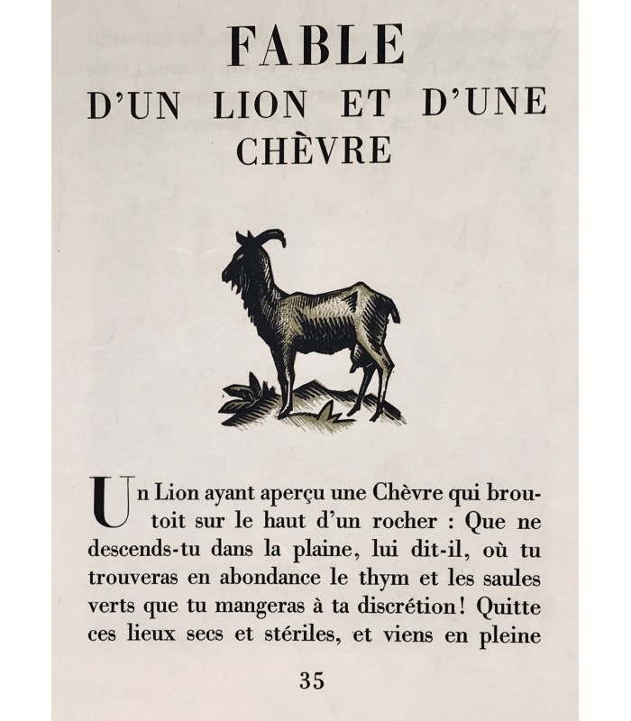 ESOPE. Les Fables d'Esope Phrygien. Enrichies de quatrains à la fin de chaque discours et de vingt gravures d'André Collot.