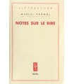 PAGNOL (Marcel). Notes sur le rire. Edition originale.