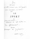 GIRAUDOUX (Jean). Le Sport. Eaux-fortes, dessins et croquis par A. D. de Segonzac. Gravures sur bois de Jacques Beltrand.