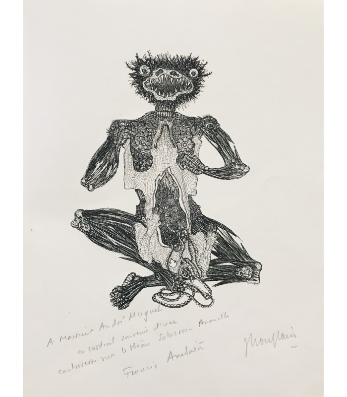 LAUTREAMONT (Comte de). Maldoror. Eaux-fortes de Houplain. Exemplaire sur vélin. Exemplaire enrichi de dessins originaux.