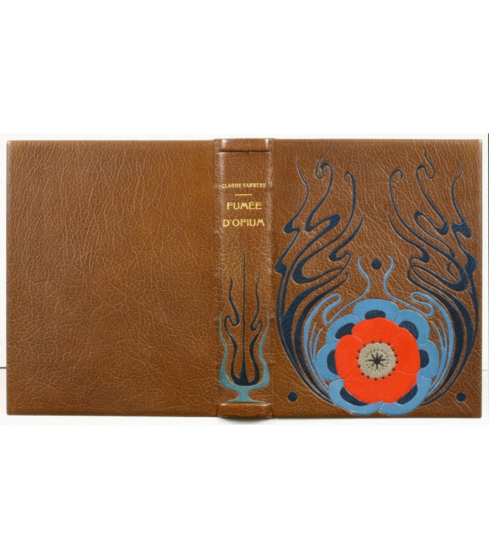 FARRÈRE (Claude). Fumée d'opium. Reliure de Herbillon-Crombé. Illustrations de Camille Roche.