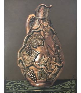 [VINS NICOLAS]. Liste des grands vins fins 1938. Bois en couleurs de Galanis.