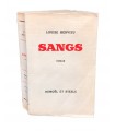 HERVIEU (Louise). Sangs. Roman. Edition originale. Un des 75 exemplaires numérotés sur alfa.