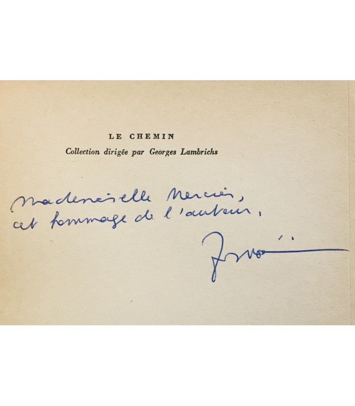 LE CLEZIO (J. M. G. ). Le Procès-verbal. Edition originale du premier roman de Le Clézio, qui a obtenu le Prix Renaudot.