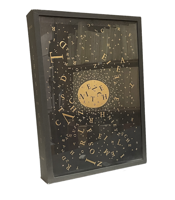 NIETZSCHE (Friedrich). Le Chant de la nuit. Gravures de Trémois. Chemise de veau noir ornée d'un décor typographique doré.