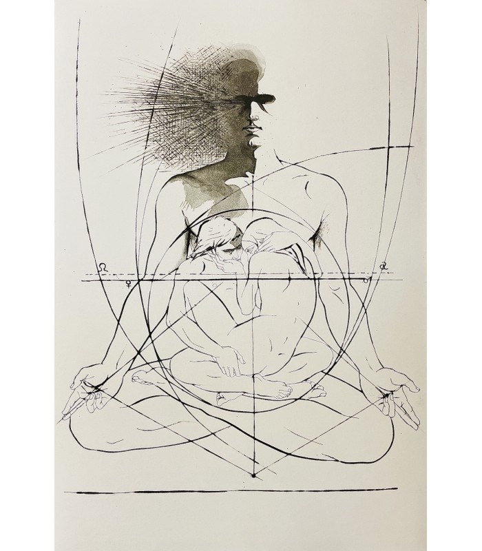 NIETZSCHE (Friedrich). Le Chant de la nuit. Gravures de Trémois. Chemise de veau noir ornée d'un décor typographique doré.