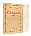 BARBUSSE (Henri). Elévation. Roman. Edition originale. Un des 25 premiers exemplaires numérotés sur papier vergé de Hollande.
