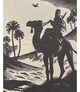 ARRACHART (Capitaine). Paris-Dakar. Tombouctou-Alger. Casablanca-Paris. Bois de Jacques Boullaire. Edition originale.