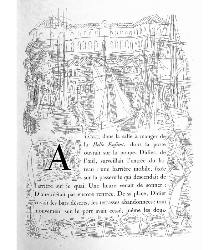 MONTFORT (Eugène). La Belle-Enfant ou l'Amour à quarante ans. Illustrations de Raoul Dufy. Reliure de Anthoine-Legrain.