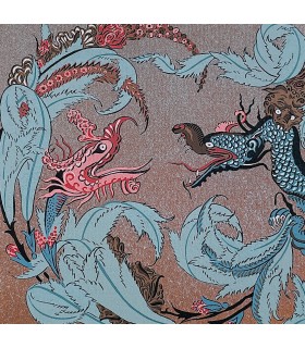 LOTI (Pierre). Les Pagodes d'or. Orné de miniatures birmanes du XVIIe siècle. Reliure de Yannick Gauduchon et Marion Blin.