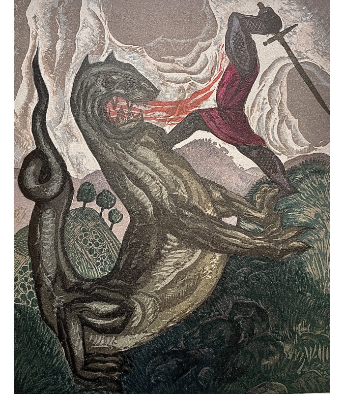 ROMAN DE TRISTAN ET ISEULT (LE). Illustrations en couleurs par Daragnès. Paul Bonet décorateur et Giraldon relieur.