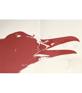 BASTARD (Joël). Lettre d'un oiseau. Peintures de Patricia Erbelding. Edition originale de ce poème recopié à la main.