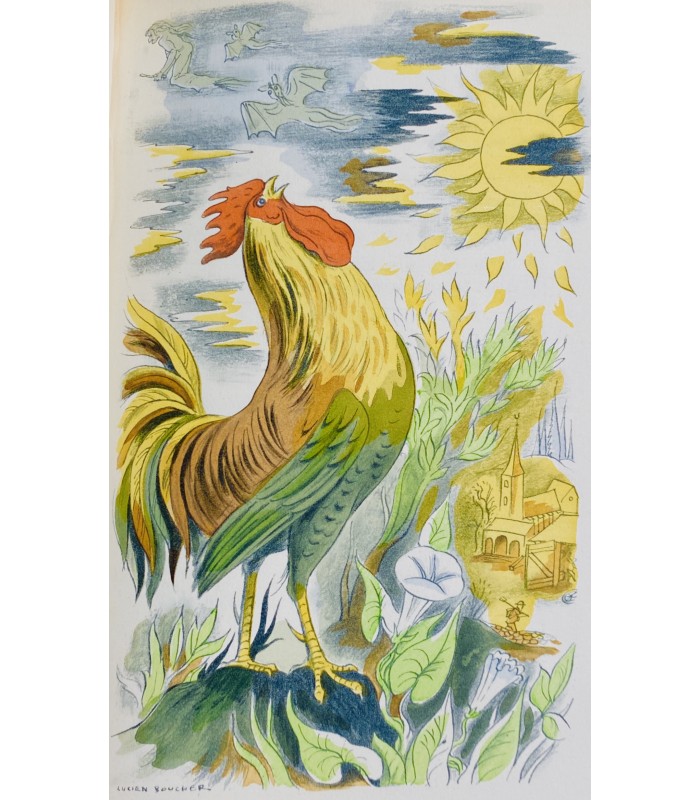 ROSTAND (Edmond). Chantecler. Gravures de Lucien Boucher. Reliure ornée d'aquarelles originales d'Henry Varade