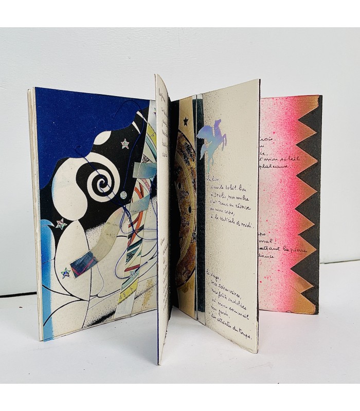 LE BOT (Marc). De quelques signes perdus de sens. Collages originaux de Bertrand Dorny. Edition originale.