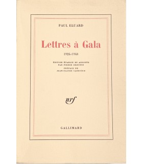 ELUARD (Paul). Lettres à Gala (1924-1948). Edition originale. Exemplaire sur vergé blanc de Hollande.