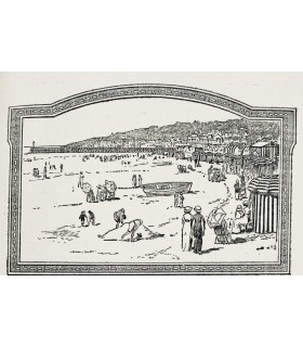 [DEAUVILLE] Deauville la plage fleurie. Guide touristique, publié en 1913 et illustré de nombreuses vignettes.