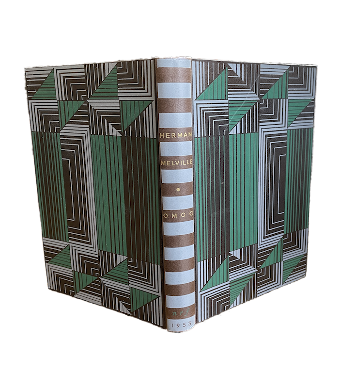 MELVILLE (Herman). Omoo, ou le Vagabond du Pacifique. Cartonnage NRF, relié d'après la maquette de Mario Prassinos.