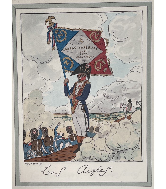 ARNOUX (Guy). Quelques drapeaux françois. Dessinés et coloriés par Guy Arnoux.