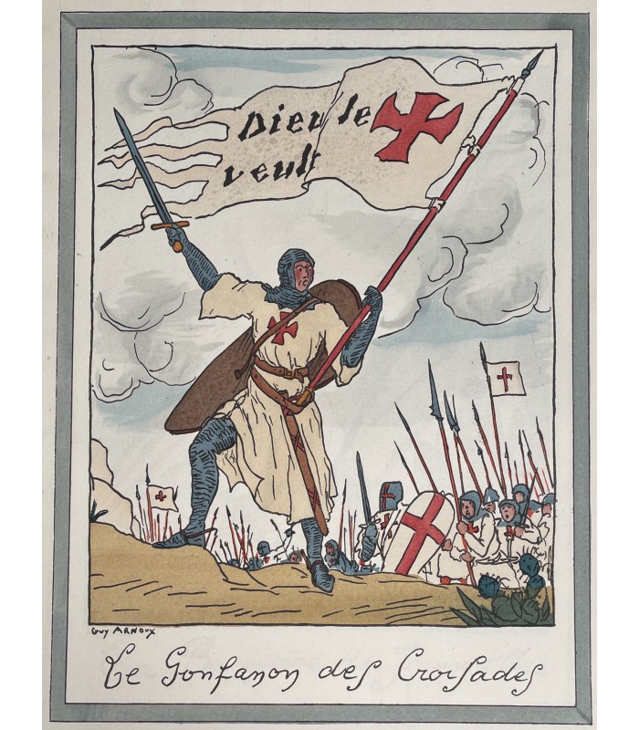 ARNOUX (Guy). Quelques drapeaux françois. Dessinés et coloriés par Guy Arnoux.