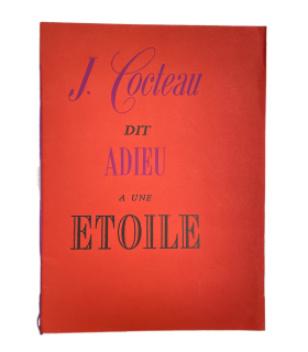 COCTEAU (Jean). Adieu à Mistinguett. Edition originale illustrée de ravissants ornements in texte.