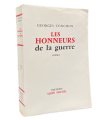 CONCHON (Georges). Les Honneurs de la guerre. Roman. Edition originale.