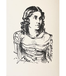 DESBORDES-VALMORE (Marceline). Poèmes. Edition originale ornée d'un portrait par A. Mambour.
