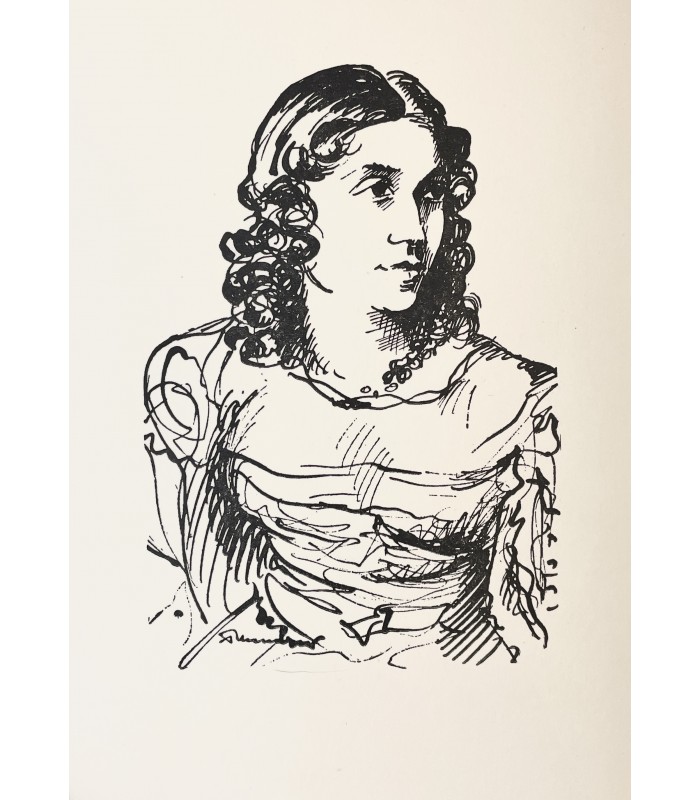 DESBORDES-VALMORE (Marceline). Poèmes. Edition originale ornée d'un portrait par A. Mambour.