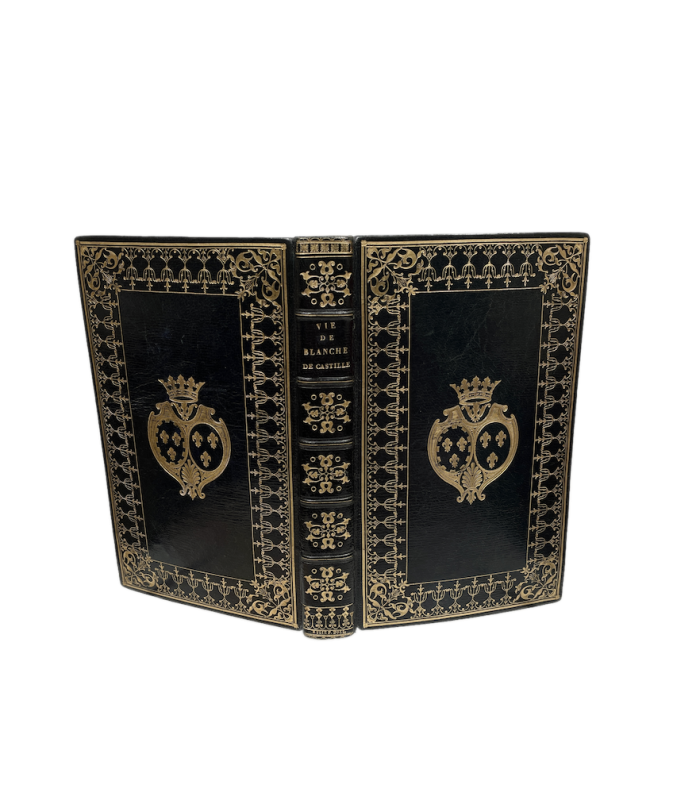 MACHECO (Ctesse A. de). Vie de Blanche de Castille. Edition originale, illustrée par Engelmann. Reliure aux armes de Doll.