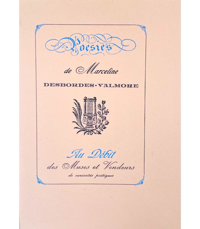 DESBORDES-VALMORE (Marceline). Poèmes. Edition originale ornée d'un portrait par A. Mambour.