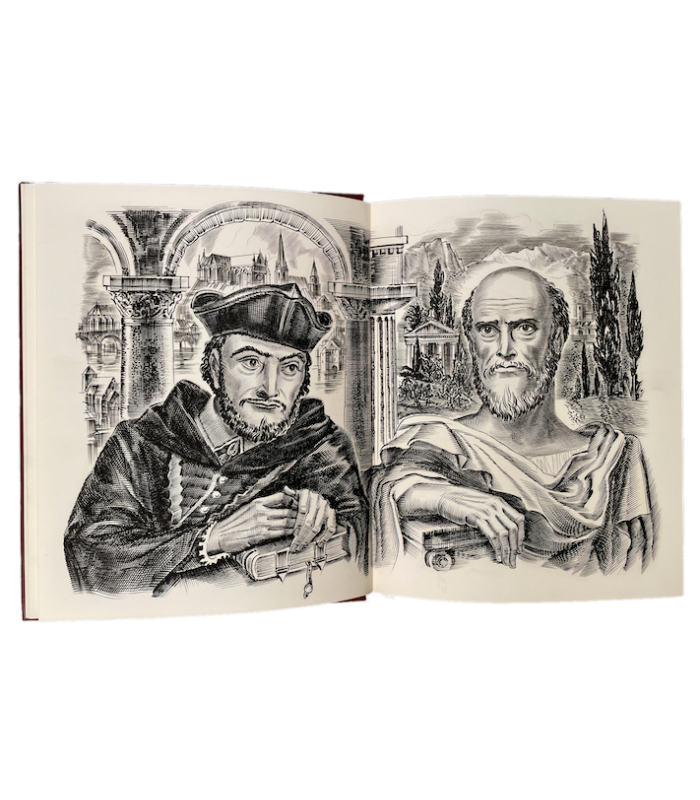 PLUTARQUE. Les Vies des hommes illustres. Traduction de Jacques Amyot. Préface d'André Maurois. Gravures au burin de Decaris.