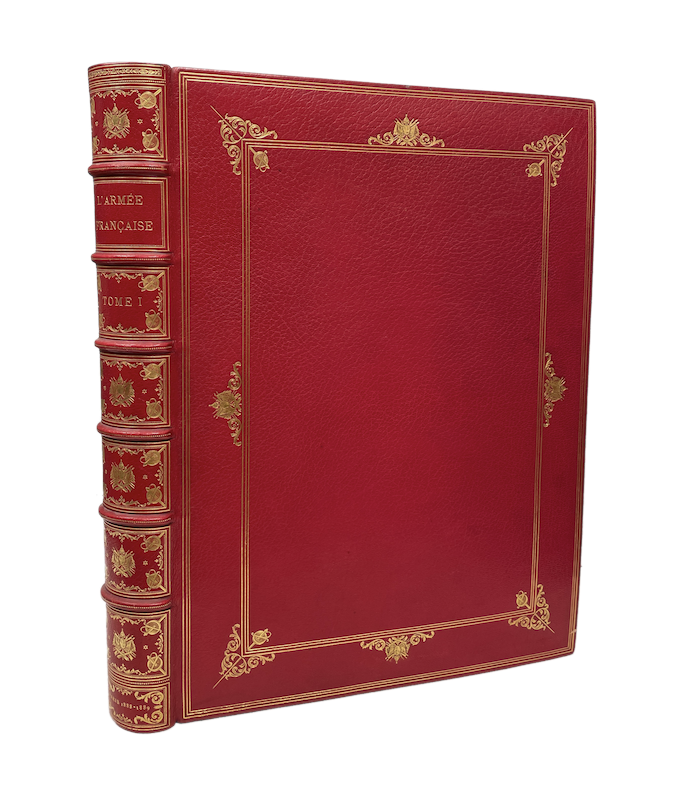 RICHARD (Jules). L'Armée française. Types et uniformes. Illustrations d'Edouard Detaille. Reliure de Chambolle-Duru.
