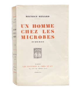 RENARD (Maurice). Un homme chez les microbes. Edition originale de ce 1er roman de science-fiction.