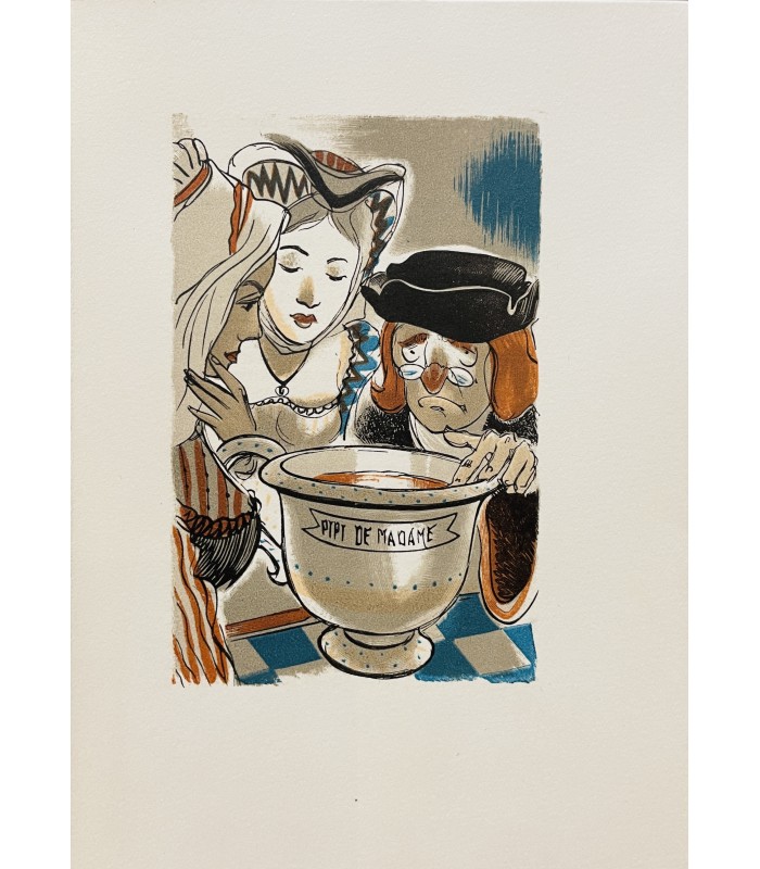 [HIPPOCRATE ET VENUS]. Thérapeutiques féminines de jadis. - Eloge des tétons. - Maladies royales. Illustrations de Pierre Leroy.