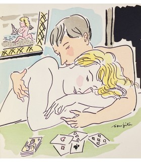 BRINDEJONT-OFFENBACH (Jacques). Les Divertissements d'Eros. Illustrations de Foujita.