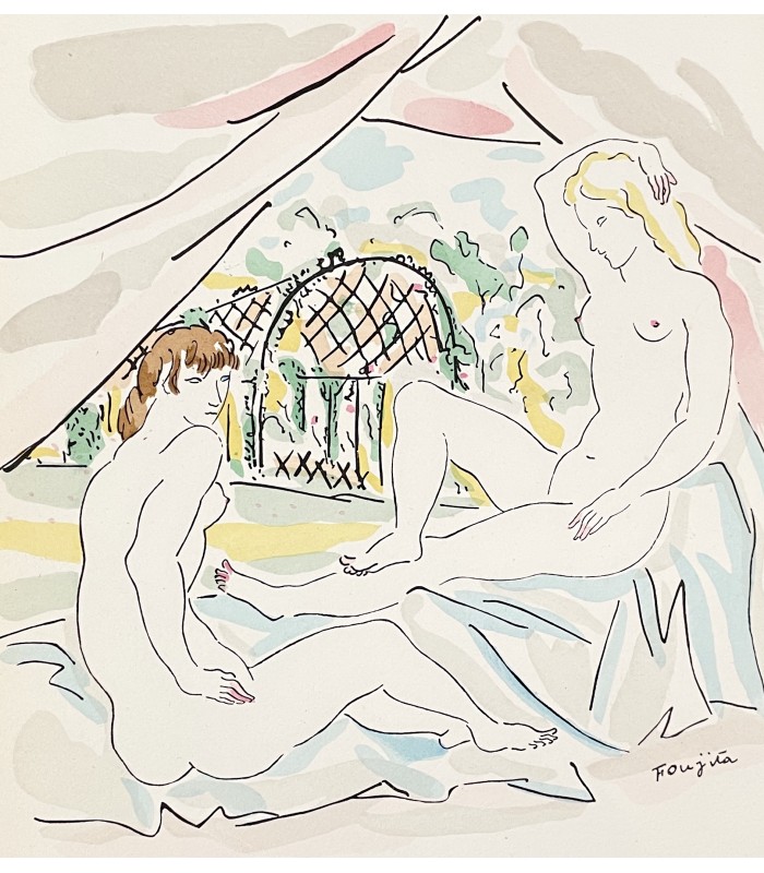 BRINDEJONT-OFFENBACH (Jacques). Les Divertissements d'Eros. Illustrations de Foujita.