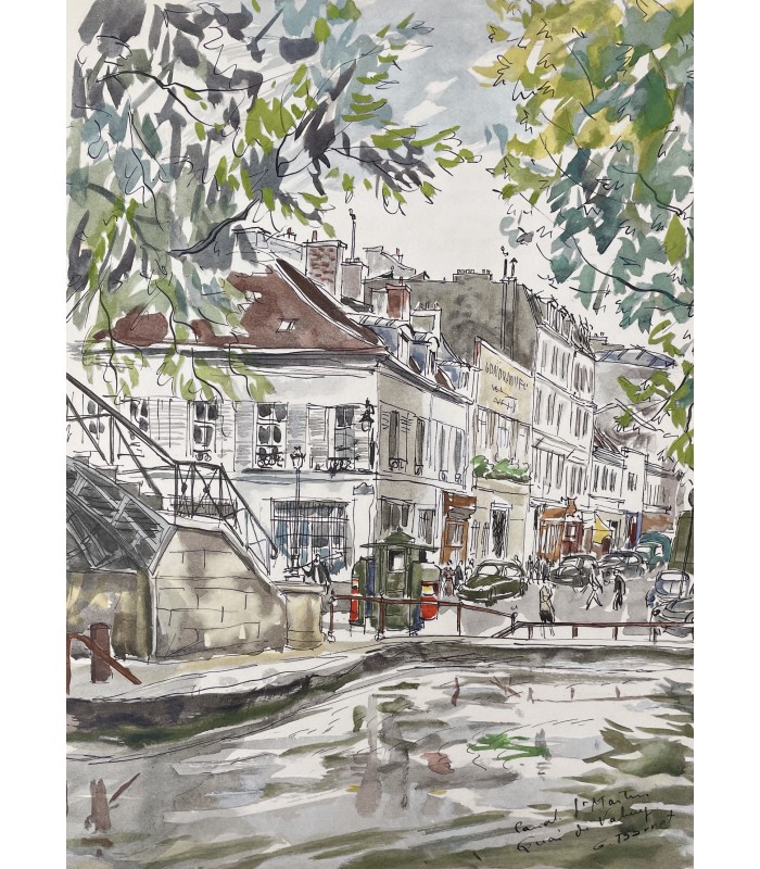 BAUER (Gérard). Dix rendez-vous avec Paris. Edition originale. Aquarelles de Gaston Barret.