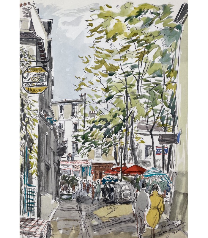 BAUER (Gérard). Dix rendez-vous avec Paris. Edition originale. Aquarelles de Gaston Barret.