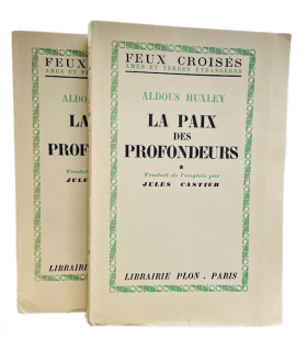 HUXLEY (Aldous). La Paix des profondeurs. Edition originale de la traduction française de ce beau roman humaniste.