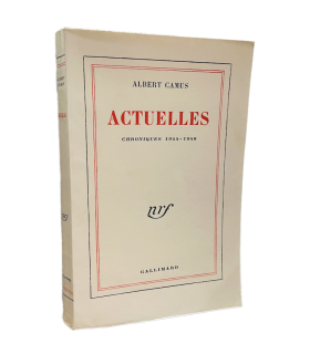 CAMUS (Albert). Actuelles. Chroniques 1944-1948. Edition originale.