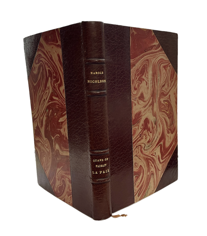 NICOLSON (Harold). Quand on faisait la paix. Adapté de l'anglais par Lillian Brach. Préface d'André Maurois.