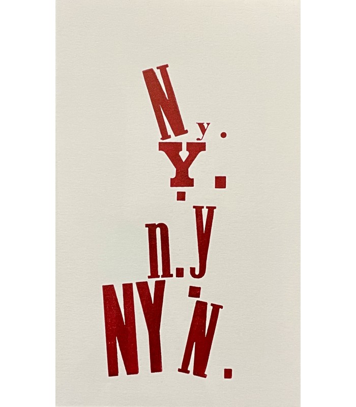 HOEX (Corinne). N. Y. Illustrations de Robert Lobet. Edition originale de ce poème.