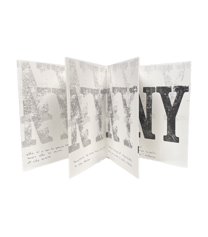 HOEX (Corinne). N. Y. Illustrations de Robert Lobet. Edition originale de ce poème.